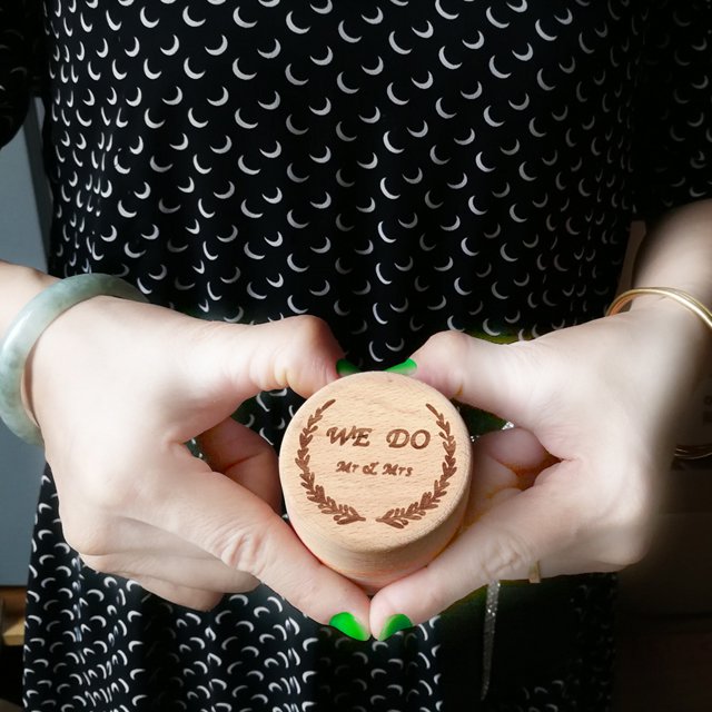 Rustic Wedding Wood Ring Holder Wedding Ring Rustic ring Bearer Box Engagement Engraving Wooden Rings Box