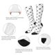 thumbnail image 3 of Fotbe Black Rabbit Calcetas Divertidas Estampadas para Hombre y Mujer, Calcetas de Algodón hasta la Rodilla para Caminar, Correr, Enfermería y Embarazo, 3 of 6