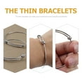 thumbnail image 5 of CIMAXIC 5pcs Expandable Bangle Bracelets Adjustable Stainless Steel Bracelets for DIY,2.6"X2.6"X0.63", 5 of 5
