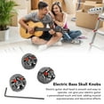 thumbnail image 4 of Electric Guitar Skull Knobs, Electric Guitar Skull Knobs Metal Volume Tone Headcap Replacement Part, 4 of 8