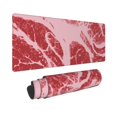 thumbnail image 2 of Pofeuu Striped Meat Print Desk Mat for Keyboard and Mouse，Computer Desk Matt for Desktop，Large Mouse Pad for Desk，Desk Pads on Top of Desks 12x31.5in, 2 of 8