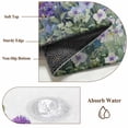 thumbnail image 6 of Round Rug 4Ft Washable Non-Slip, Watercolor Floral Circle Area Rugs for Living Room Bedroom, Spring Garden Onion Flowers Lavender Plants Indoor Floor Mats Carpet Runner for Home Decor Aesthetic, 6 of 8
