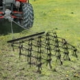 thumbnail image 5 of Rust-Resistant Heavy Duty Drag Harrow 5x4.5 Ft with4 Ft Chain, 3/8 Inch Tines for ATV, UTVs, Lawn Tractors Leveling, Grading, Pastures, Breaking Up Soil,Black, 5 of 7