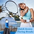 thumbnail image 4 of Tennis Water Bottle Rack | Outdoor Towel Storage Organizer | Durable Plastic Construction, Easy Install, Space-Saving Design | Multicolor | 7.32x3.34x2.59 in, 4 of 6