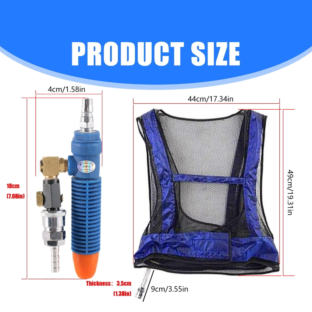 Cooling Vest Vortexes Tube Air Conditioner Waistcoat Cooling Jackets Unisex
