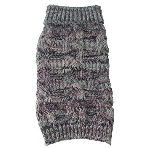 Pet Life ® 'Royal Bark' Heavy Cable Knitted Designer Fashion Dog Sweater
