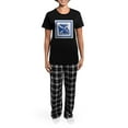 thumbnail image 4 of CafePress - SALTIRE Pajamas - Women's Short Sleeve Print T-Shirt and Pants Dark Cotton Pajama Set, 4 of 7