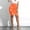 Orange, variant on KIHOUT Plus Size Skirt For Women Ladies Womens High Waist Ripped Distressed Pencil Mini Jean Skirt