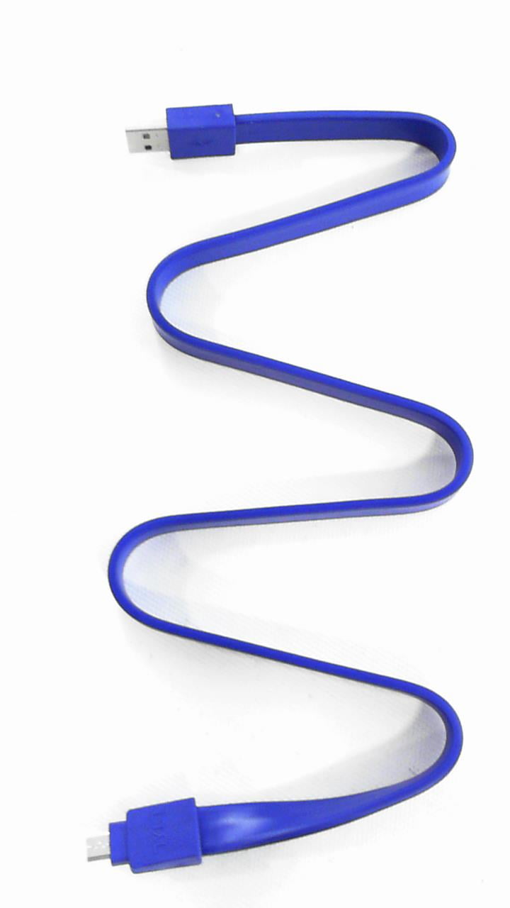 Tylt Syncable Micro USB Connector Universal 2ft Charger for Phone/Tabet Cable Blue MIC-DATA222BL-T