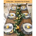 thumbnail image 4 of 15 Inch Round Placemats Set of 6, You Are My Sunshine Non Slip Heat Insulation PP Table Mats, Yellow Sunflowers Cute Bees Heart Dark Gray Washable Place Mats for Kitchen Dining Party Table Decor, 4 of 7
