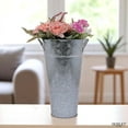 thumbnail image 2 of Hosley Metal Set of 3, 12 inch High Galvanized Vase, 2 of 13