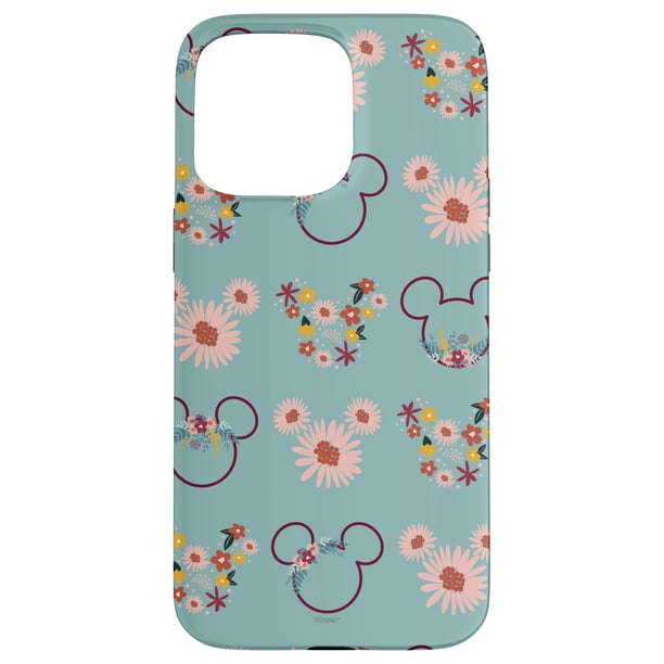 Funda de teléfono Disney Mickey Mouse Flowers para iPhone 15 Pro Max