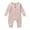 Pink, variant on KYAIGUO Infant Girls Long Sleeve Bodysuit Jumpsuit Baby Boys Solid Onesies Romper Newborn Soft Cotton Knitted Bodysuit Outfits Clothes