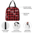 thumbnail image 4 of Balery Red Buffalo Plaid Bolsa de Almuerzo Aislada – Caja de Almuerzo con Papel de Aluminio Grueso, Mantiene la Comida Fresca por 4 Horas, 4 of 8