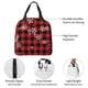 thumbnail image 4 of Easygdp Red Buffalo Plaid Bolsa Térmica Premium - Tela Oxford Impermeable, Gran Capacidad, Bolsillo Frontal, Unisex para Trabajo, Escuela, Actividades al Aire Libre y Picnics, 4 of 8