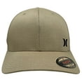thumbnail image 2 of Hurley Men's Hat Micro Icon Embroidered Stretch Flex Fit Cap in Khaki (Large/X-Large, Khaki), 2 of 4