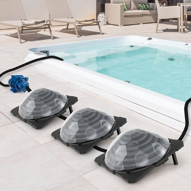 Gymax 3PCS Colar Dome Heater w/ Transparent Cover Black Heating Coil Foldable Legs