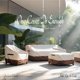 thumbnail image 5 of Jin Hrtoyi Fundas para muebles de exterior de 3 plazas, impermeables, 76 pulgadas de ancho x 32 pulgadas de profundidad x 31 pulgadas de alto, fundas para muebles de exterior resistentes, color beige, 5 of 9