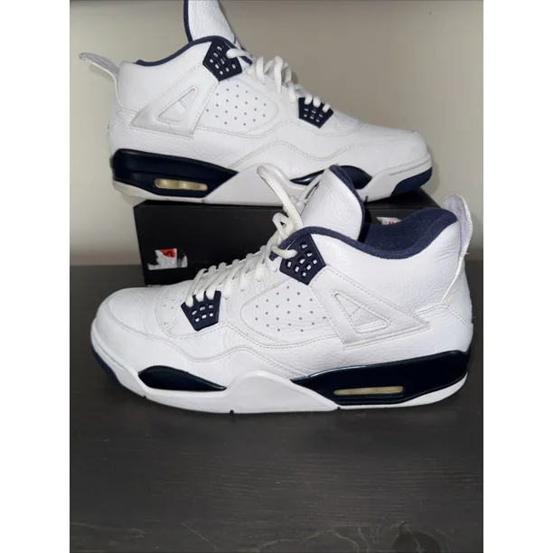 Ni - ke Ni - ke Air Jordan 4 Retro LS Columbia size 13 314254-107 OG IV Retro White Blue