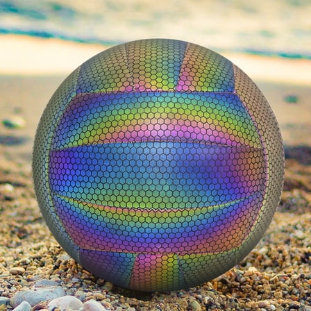 Reflective Rainbow Beach Volleyball Size 5