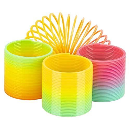 24 PC 2" Fruit Coil Spring Classic Toys Slinky Kids Prizes Party Favors 