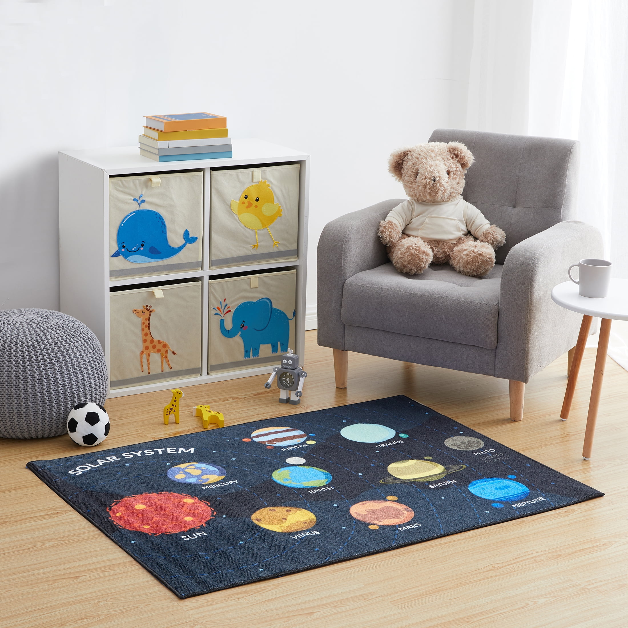 Hopscotch Alphabet Sea Educational Indoor Playmat Rug - 36 x 48