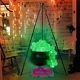 thumbnail image 3 of Farfi Bubbling Cauldron Set Large Witches Cauldron with String Light Black Plastic Bowl Candy Bucket Halloween Outdoor Indoor Decoration, 3 of 13