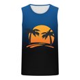 thumbnail image 4 of BXINGOHAI Men's Workout Tank Tops Sleeveless Gym Muscle Athletic T Shirts Casual Summer Beach Tops Today Blue,XXL, 4 of 4