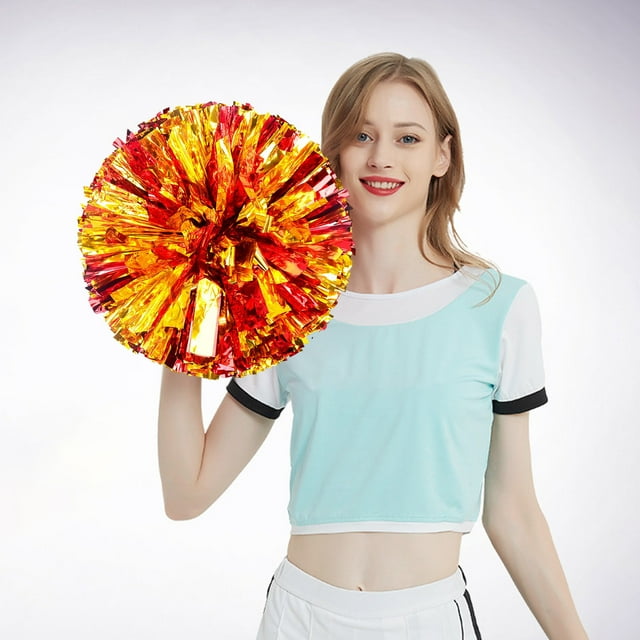 Hbdhejl Cheerleading à Main Fleurs Colorées Activités Sportives Performance Fournitures de Cheering Rondes Colorées Légères Double Doigt Boucle Design Antidérapant