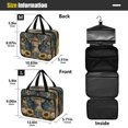 thumbnail image 3 of Travel Hanging Toiletry Bag with 4 Zipped Compartments Waterproof Makeup Accessories Spacious Cosmetic Bag Beautiful Deer Wearing A Crown Medium, 3 of 9
