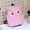 Pink, variant on New double-shoulder bag leisure travel bag fashion personality female backpack trend cool PU leather owl women's hot-selling shoulder bag school