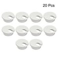thumbnail image 4 of Cable Hole Cover, 1-3/8" Plastic Desk Grommet for Wire Organizer 20 Pcs (White), 4 of 4