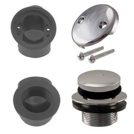 

Tip Toe Sch. 40 ABS Plumber s Pack with Two-Hole Elbow in Polished Nickel