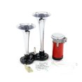 thumbnail image 3 of Bocina de aire de 12 V, doble trompeta, 130 dB, bocina de aire eléctrica, bocina de aire con bomba eléctrica súper fuerte para automóvil, camión, barco, 3 of 9