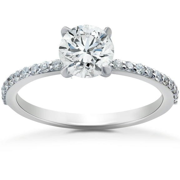 Pompeii 3/4 ct Lab Created Diamond Sophia Engagement Ring 14k White Gold