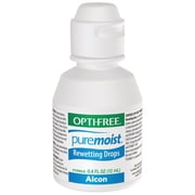 (3 pack) OPTI-FREE Puremoist Contact Lens Rewetting Drops for Soft Lenses, 12 mL