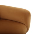 thumbnail image 6 of GDF Studio Sandee Contemporary Upholstered Loveseat, Turmeric Velvet and Matte Black, 6 of 8
