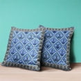 thumbnail image 5 of Amrita Sen Designs CAPL1057BrCDS-ZP-20x20 20 x 20 in. Mughal Art Broadcloth Indoor & Outdoor Zippered Pillow - Blue, Green & White, 5 of 5