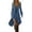 04 Blue, variant on Halloween Women's Dresses Edgy Elegance Dress: Long Sleeve Gothic Sleeveless Maxi with High-Low Hem & Lace