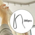 thumbnail image 5 of Metal Curtain Hooks Pins Curtain Hook Window Curtain Hanger Hooks for Home Shower Door Bathroom Curtain 380PCS, 5 of 8