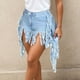 thumbnail image 1 of WILLBEST Pantalones Cortos Casuales para Mujer, Cómodos y Versátiles, con Detalle de Flecos para Fiesta de Verano, Discoteca, Tejido Elástico y Transpirable. Mediana, 1 of 7