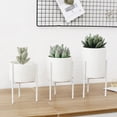 thumbnail image 4 of Neinkie Modern Plant Holder, Adjustable Width 5 to 6 inches, Mid Century Metal Plant Stand Indoor Outdoor, Tall Flower Planter Pot Stand for Corner Display(Pot Not Included), 4 of 6