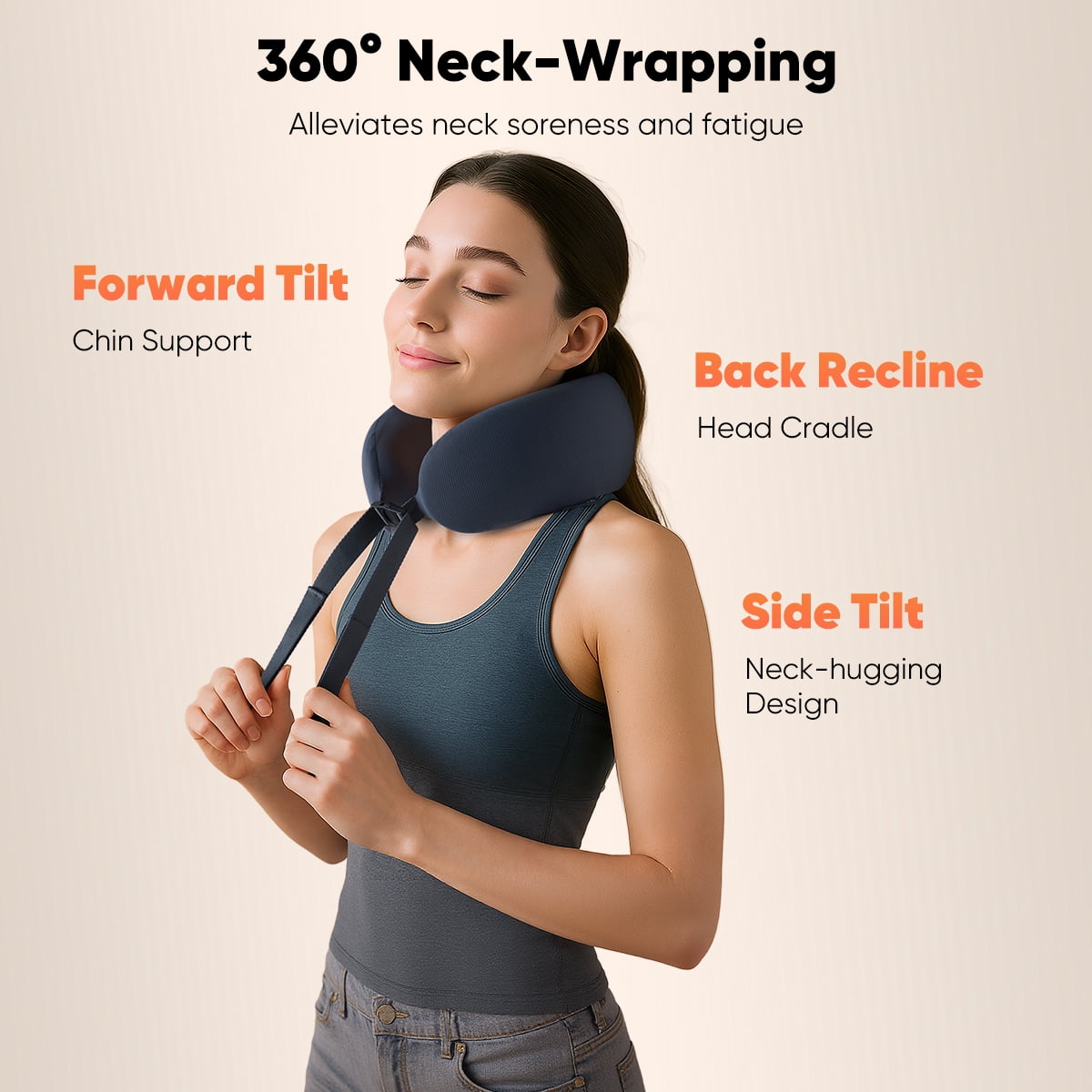 Neck Massager for Deep Tissue,Shiatsu Neck Massager with Heat,Rechargeable 3D Kneading for Home Office Car Travel,Gifts for Women Men