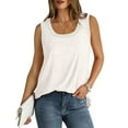 thumbnail image 4 of Wlynlyn Débardeurs pour Femmes Grande Taille Été Sans Manches Col Rond Chemises Fluides Décontractées Tunique Ample Blouses Unies TG, 4 of 7