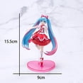 thumbnail image 1 of 20 cm nueva figura de anime Hatsune Miku cosplay Cenicienta linda chica falda azul pelo largo verde PVC acción modelo niña cumpleaños, 1 of 4