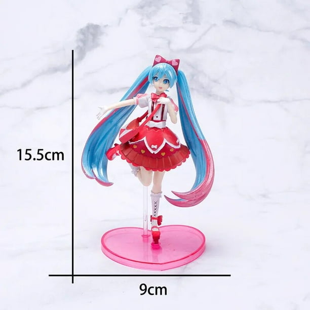Figura Miku De 14 Cm – Estatua De PVC De Anime Sentada – Ideal Para Decoración De Escritorio Y Colección – Regalo Para Fans De Vocaloid