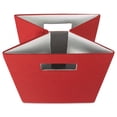 thumbnail image 3 of DII 12.9" Square Modern Polyester Cube Solid Storage Bin in Rust Orange, 3 of 4