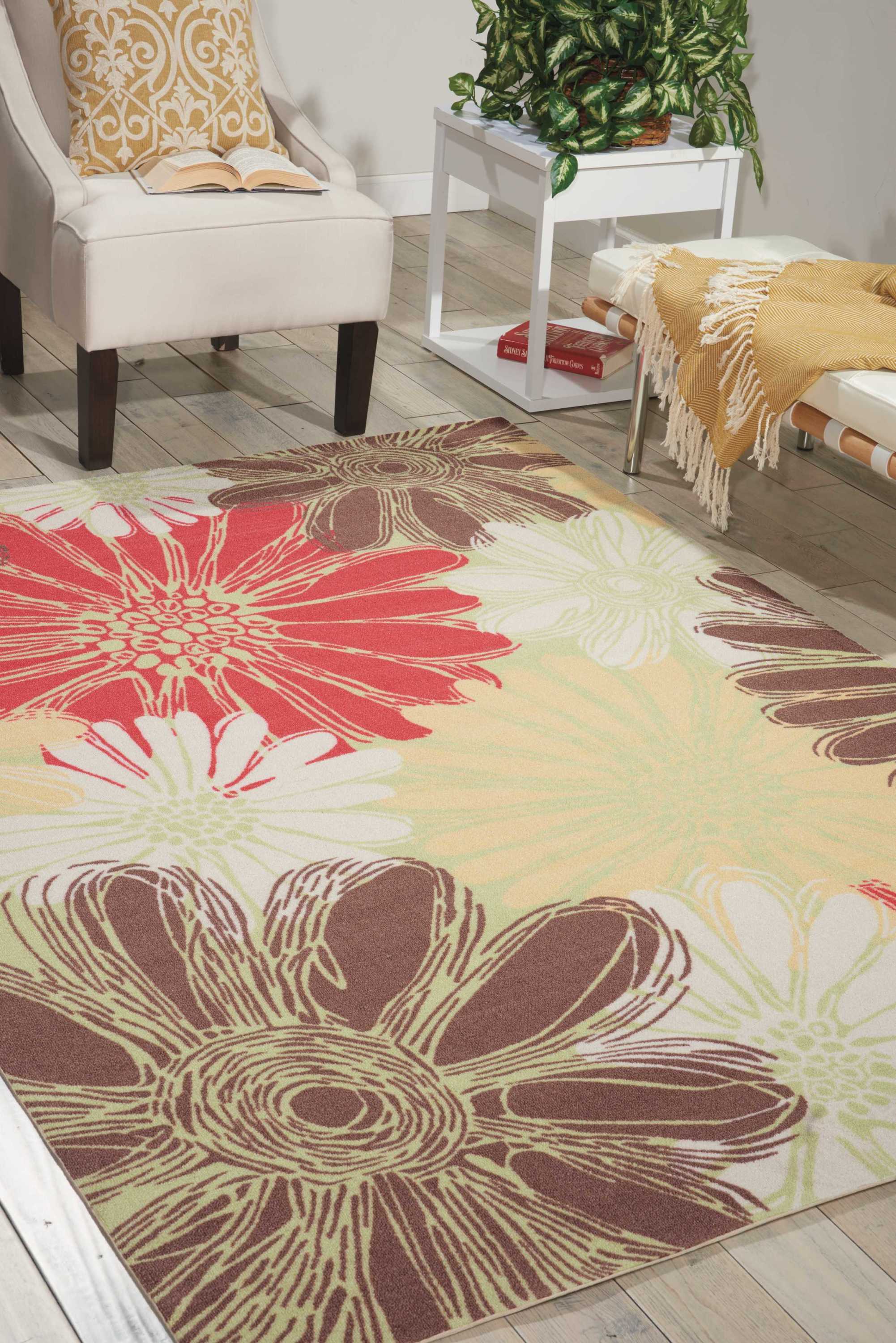 Nourison Home & Garden Botanical Green Area Rug