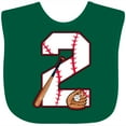 thumbnail image 3 of Inktastic Baseball Second Birthday- Two Years Old Boys or Girls Baby Bib, 3 of 4