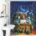 thumbnail image 4 of Goosebumps Shower Curtain Waterproof Polyester Fabric Bathroom Shower Curtain Decorative Set with 12 Hooks, 4 of 7
